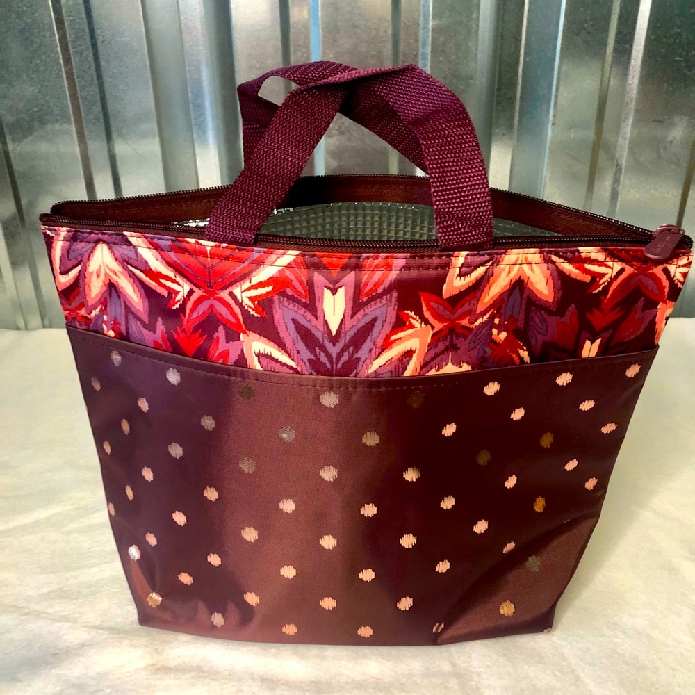 Thirty-One Floral IKAT thermal tote New
